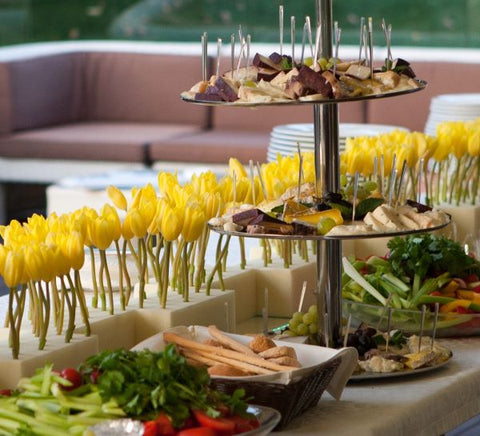 Reichhaltiges Lunchbuffet, einfach im Glas, 30 Personen