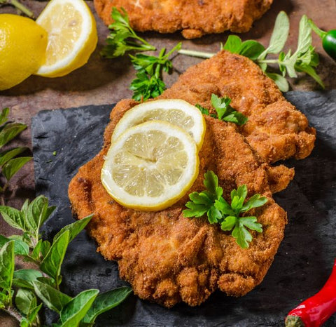 Kleines Schnitzel mit Kaiserbrötchen, 10 Stück