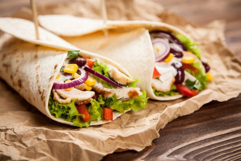 1/2 Wraps, 10 Stück Pute und Käse